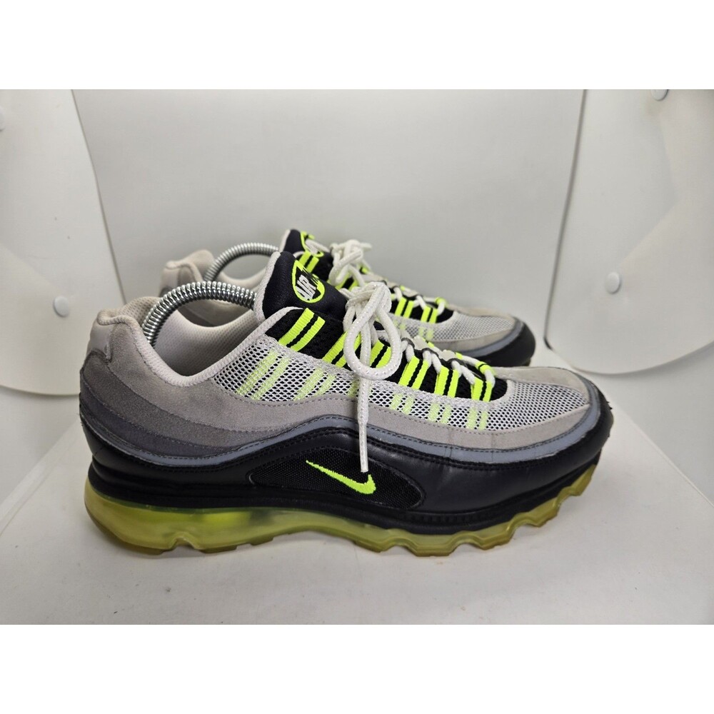 Nike Air Max 24-7 Shoes Men's 9.5 Grey Volt Running Athletic Workout Sneakers